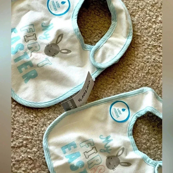 Carters my first Easter 2 bibs - Picture 1 of 4